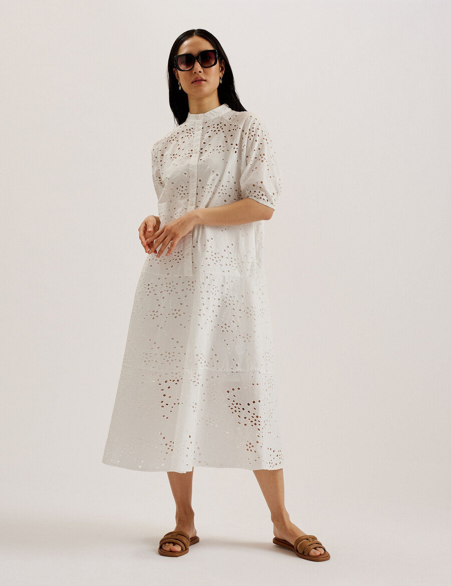 nikaia - vestido oversize con bordados