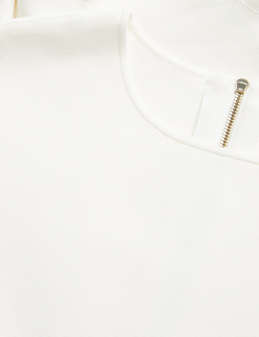 alzann - vestido mini ajustado de punto con dobladillo plisado