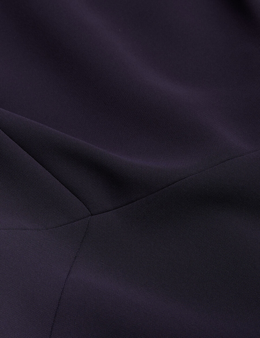 bayree - vestido tubo midi con escote plegado