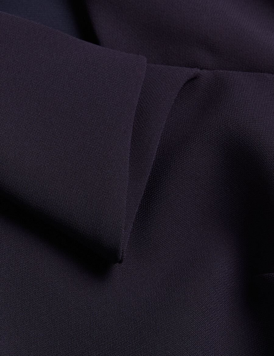 bayree - vestido tubo midi con escote plegado
