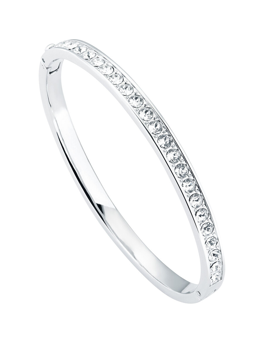 clemara - brazalete con bisagra de cristal