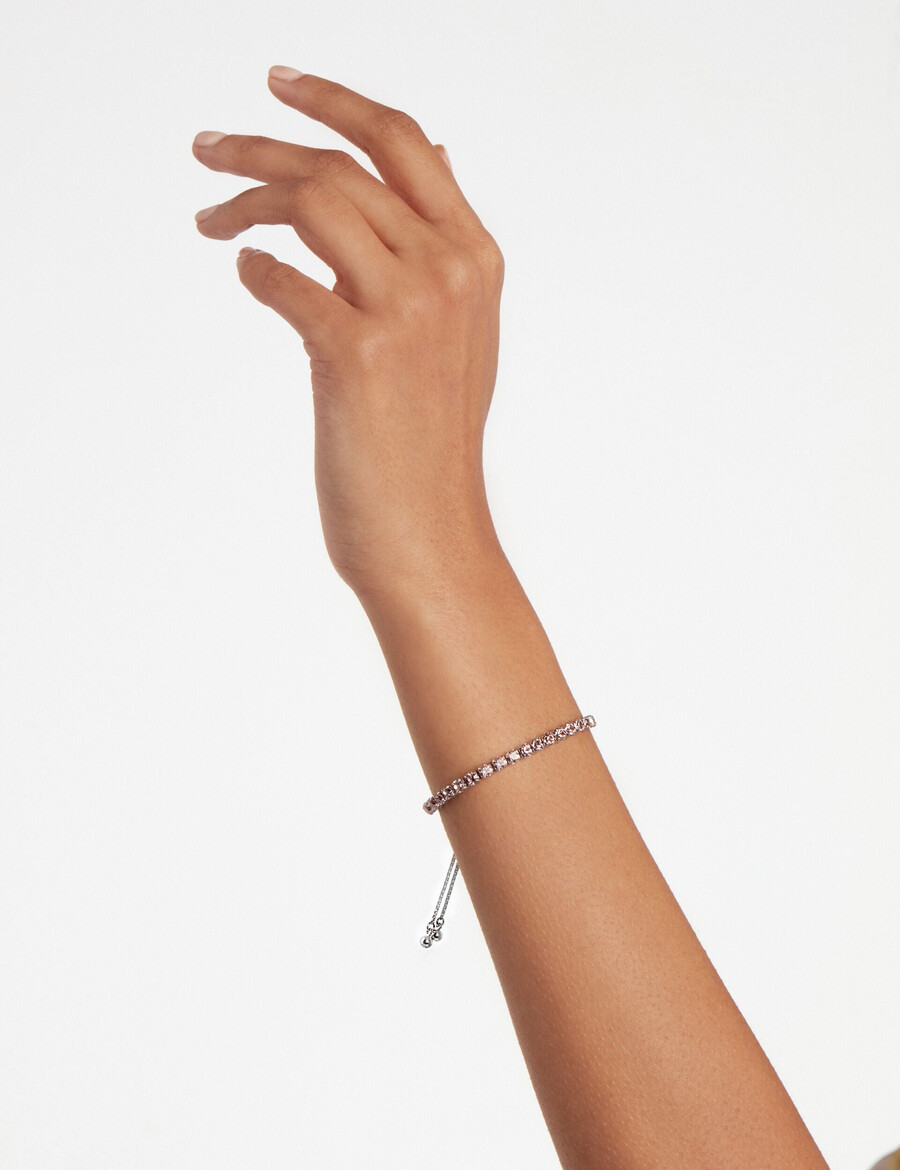 melrah - pulsera de tenis ajustable con cristales