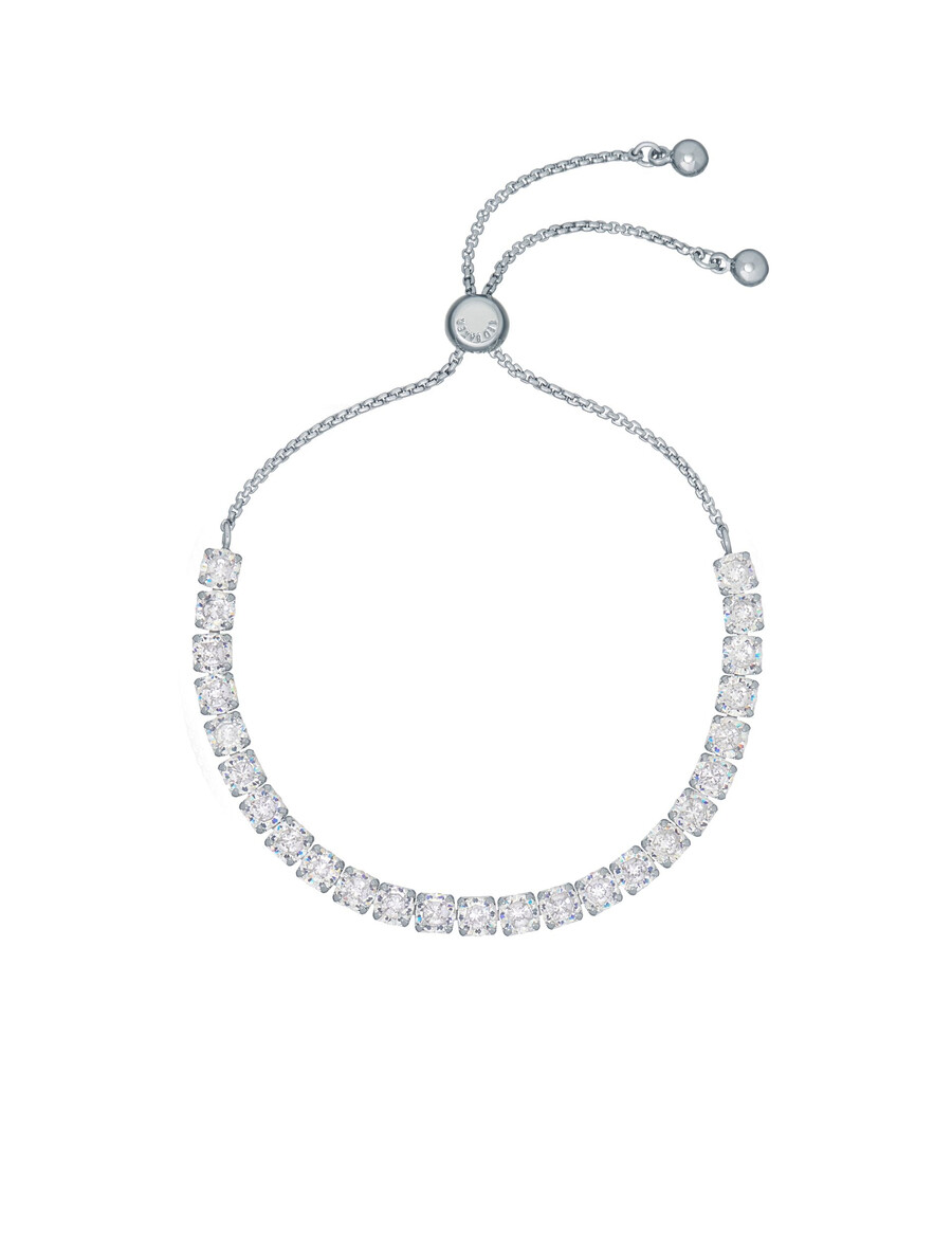 melrah - pulsera de tenis ajustable con cristales