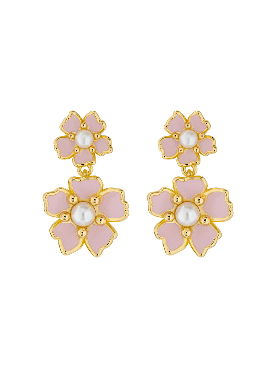 pettina - pendientes colgantes con flores pintadas