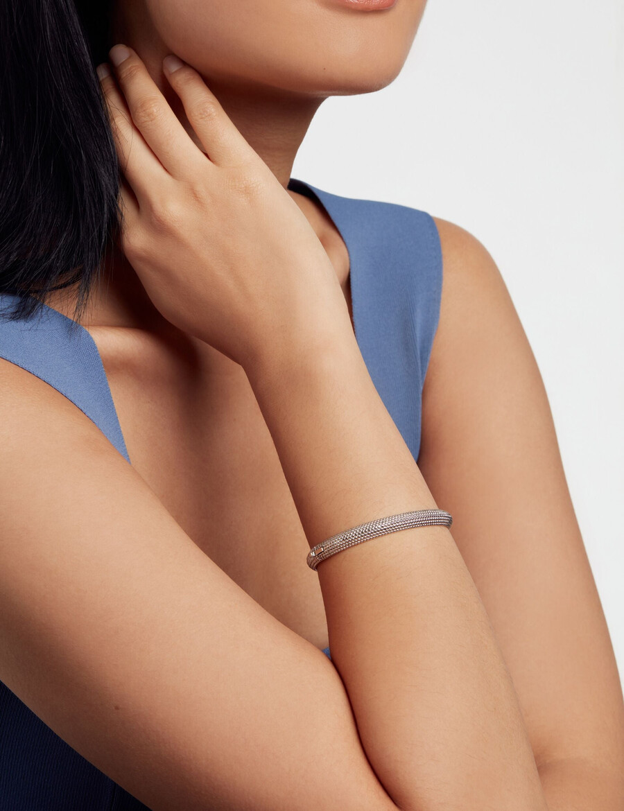 dotett - pulsera con bisagras y textura de puntos