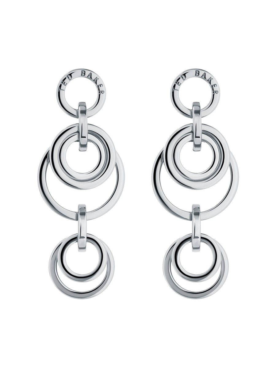 pendientes colgantes de aro múltiple