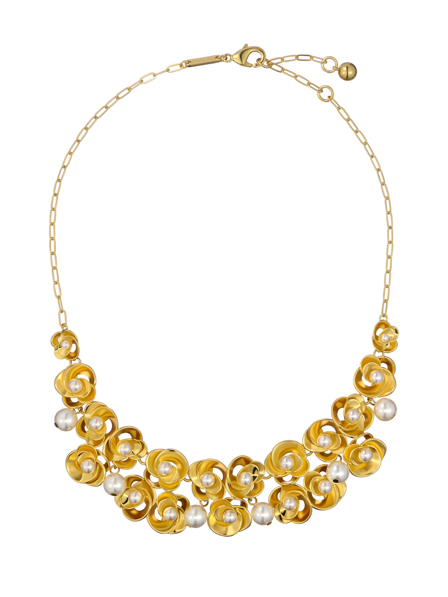 floressa - collar de flores de perla