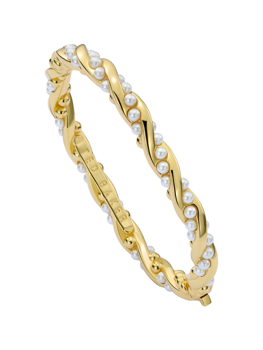 tilaa - brazalete de perlas retorcidas