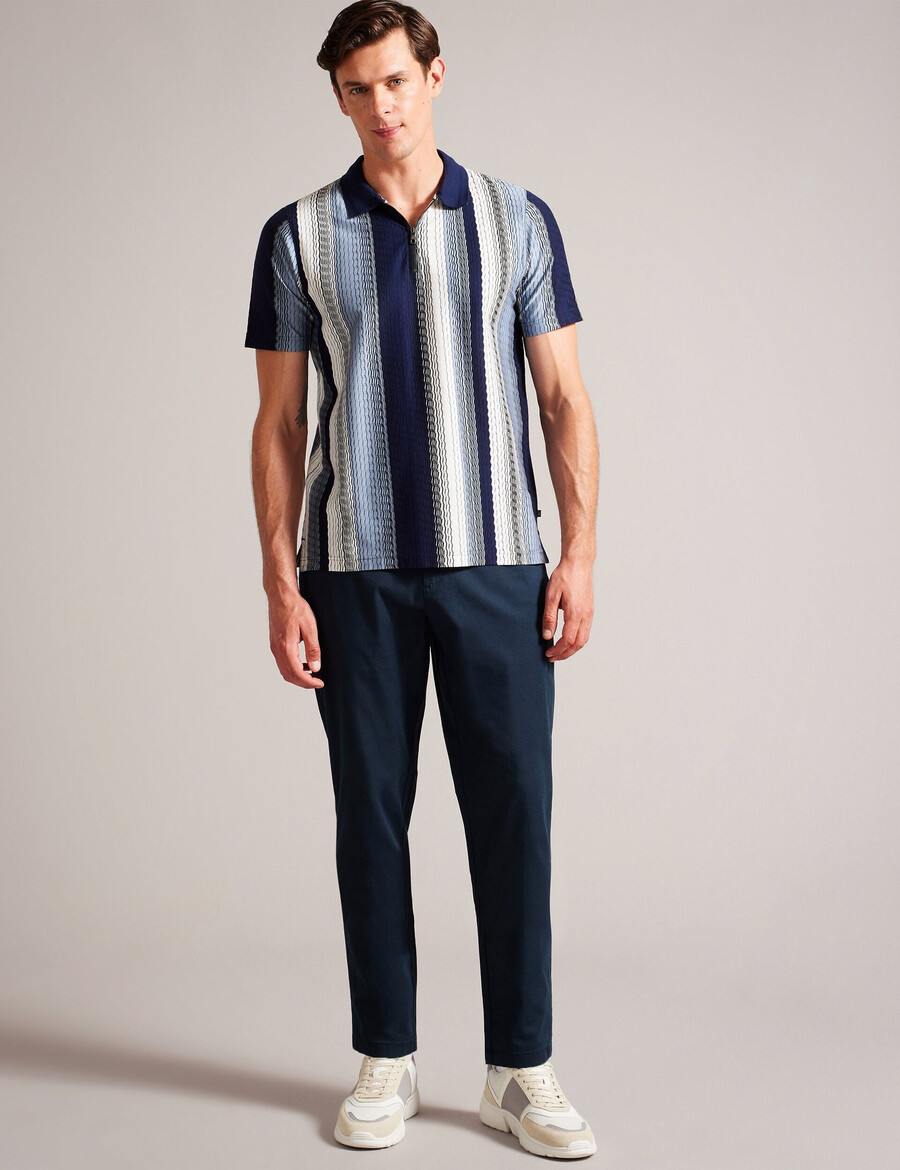 haybrn - pantalón chino texturizado de corte regular