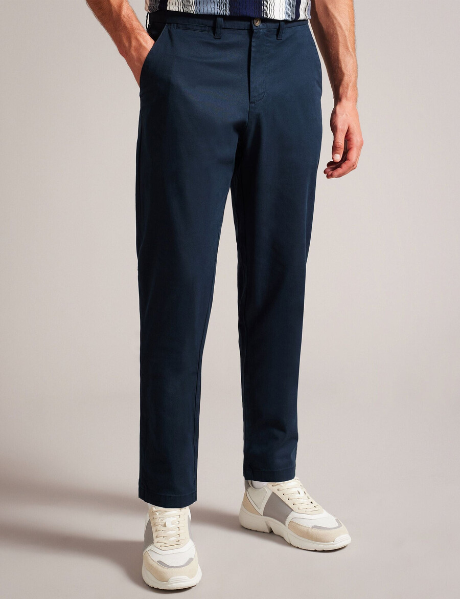 haybrn - pantalón chino texturizado de corte regular