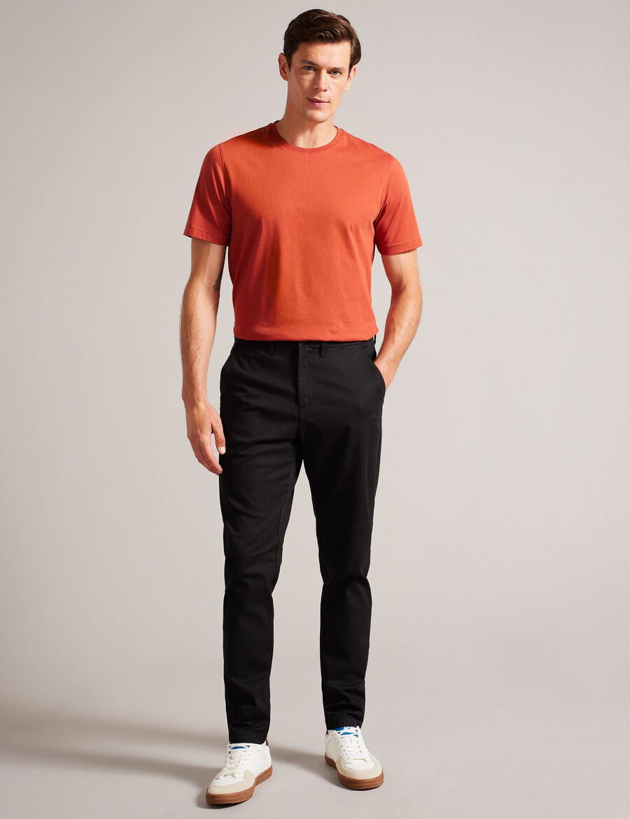 haybrn - pantalón chino texturizado de corte regular