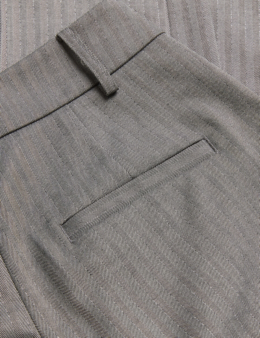 koat - pantalones anchos de sastrería con diseño de espiga