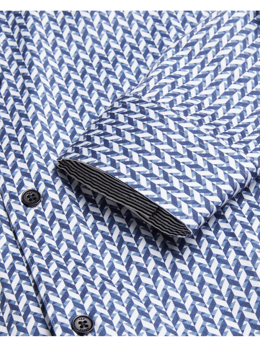 laceby - camisa ajustada de manga larga con estampado geométrico