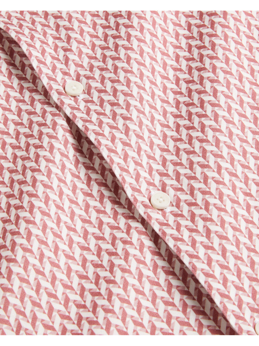 lacesho - camisa de manga corta con estampado geométrico