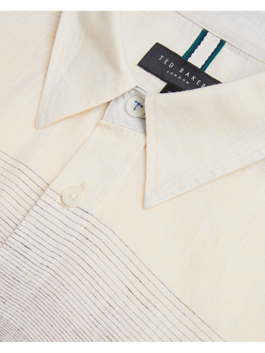 ackley - camisa de manga larga con estampado ombré regular