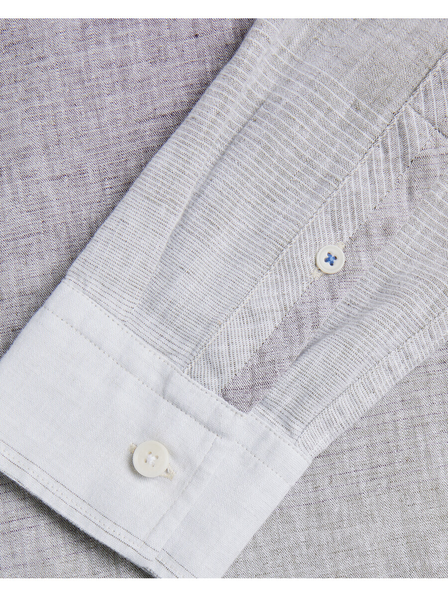 ackley - camisa de manga larga con estampado ombré regular