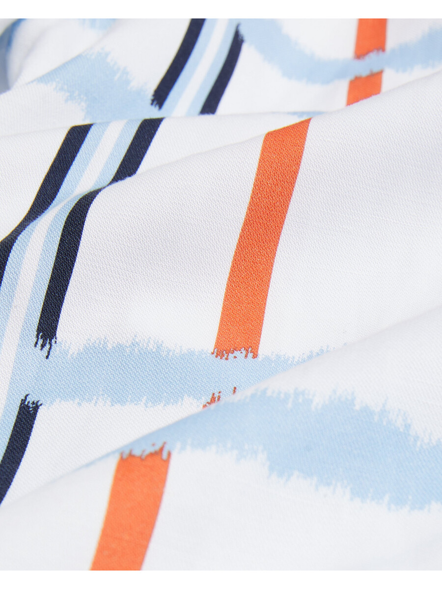 gardon - camisa relajada de manga corta con estampado de cuadros