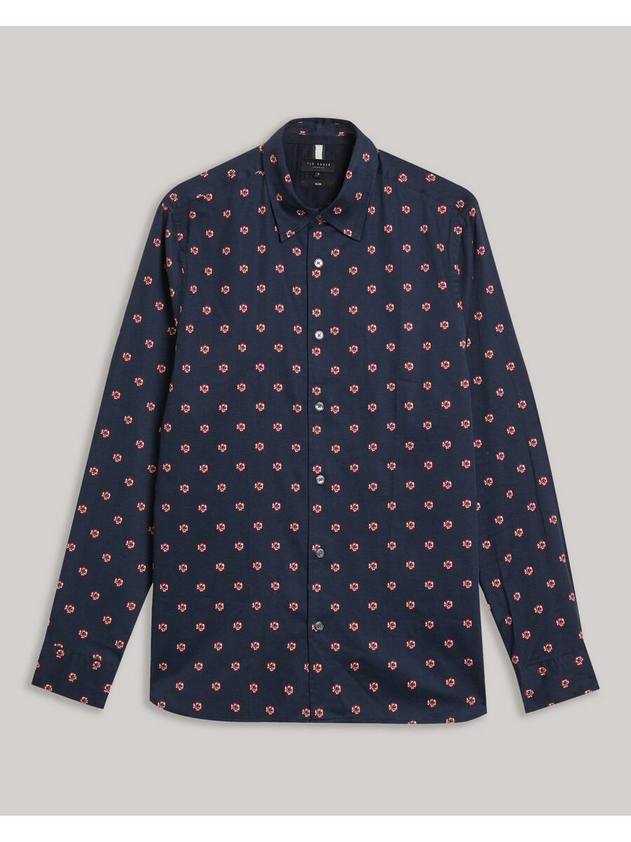 mikceal - camisa ajustada con estampado floral