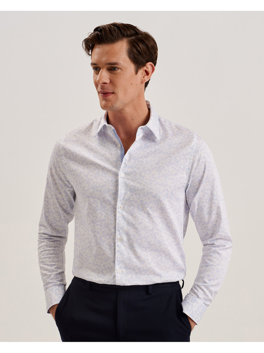 lovelad - camisa de manga larga con estampado de flores ditsy
