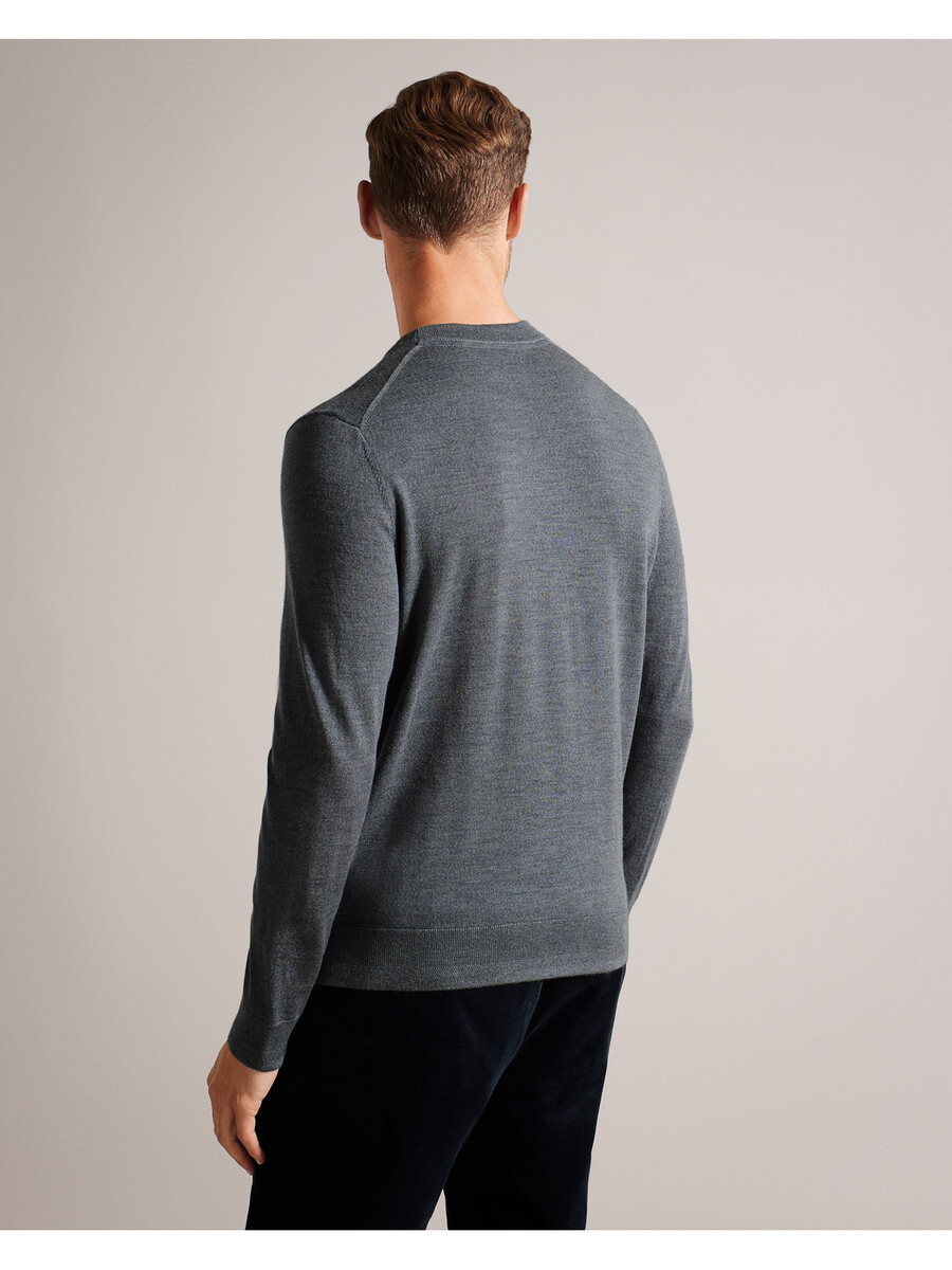 carnby - jersey de cuello redondo de pura lana