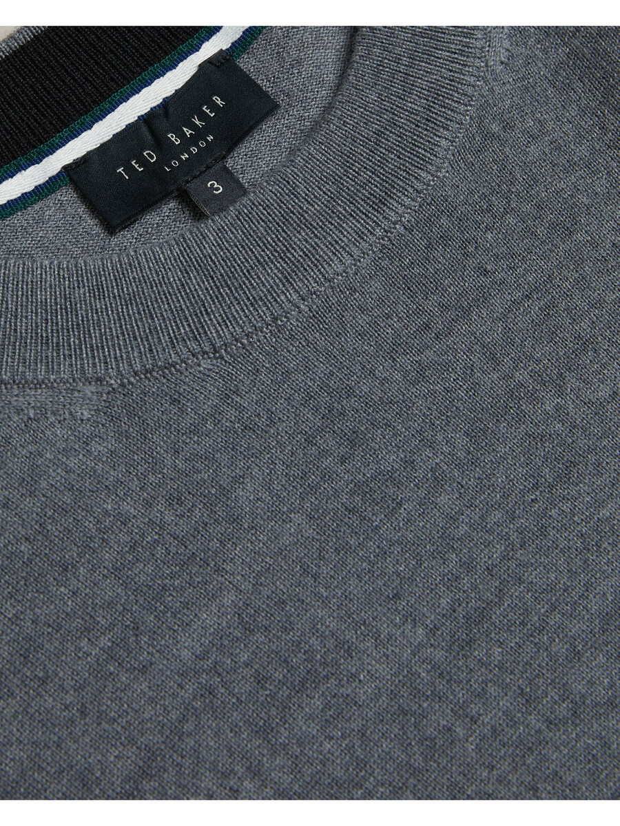 carnby - jersey de cuello redondo de pura lana
