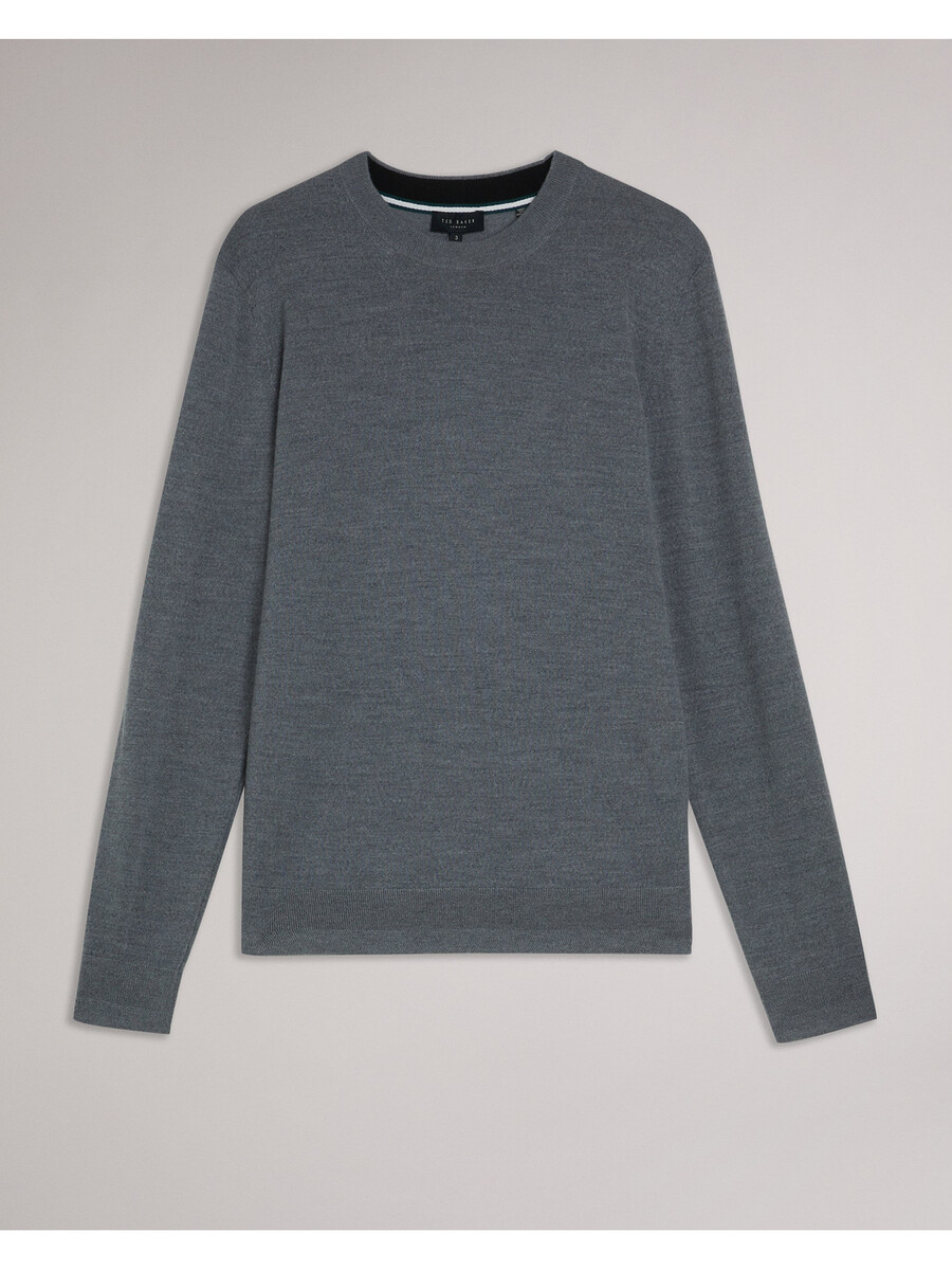 carnby - jersey de cuello redondo de pura lana
