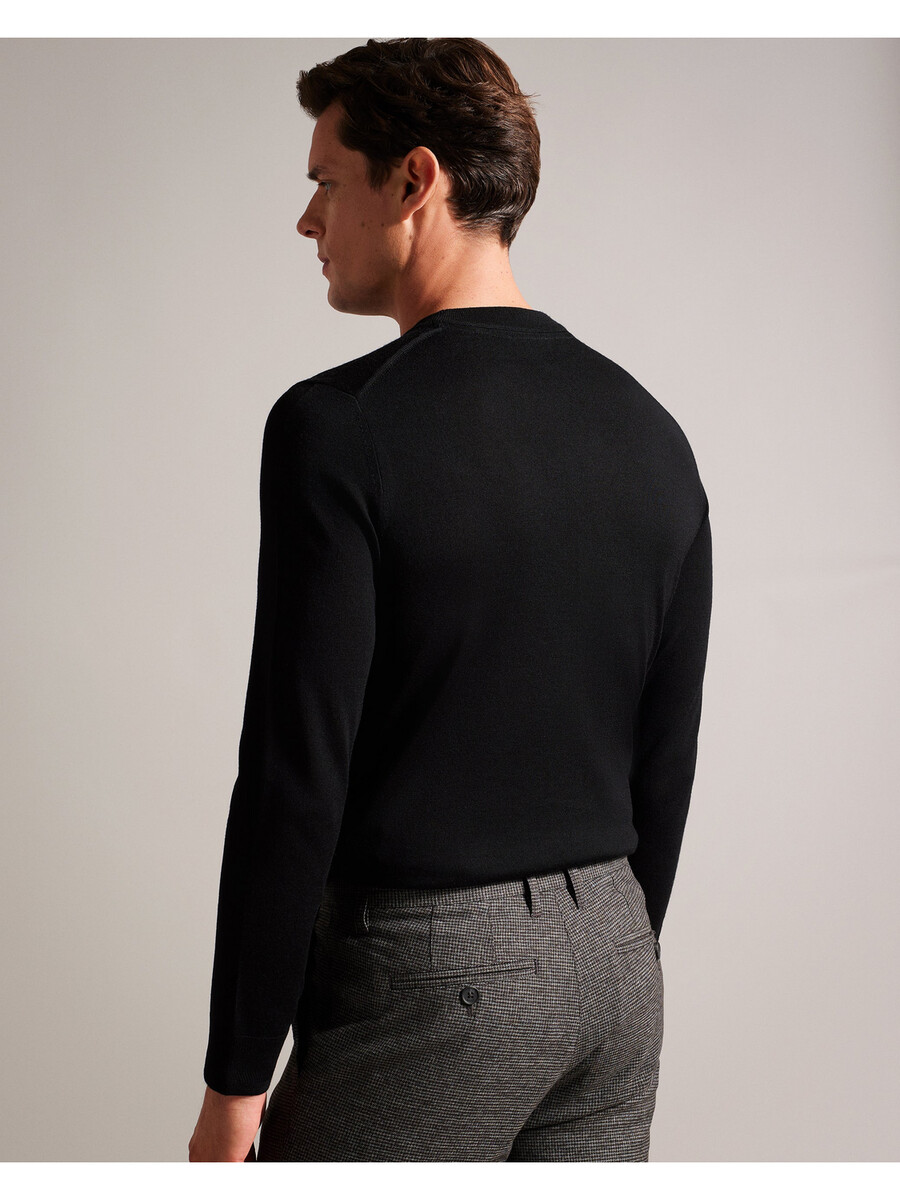 carnby - jersey de cuello redondo de pura lana