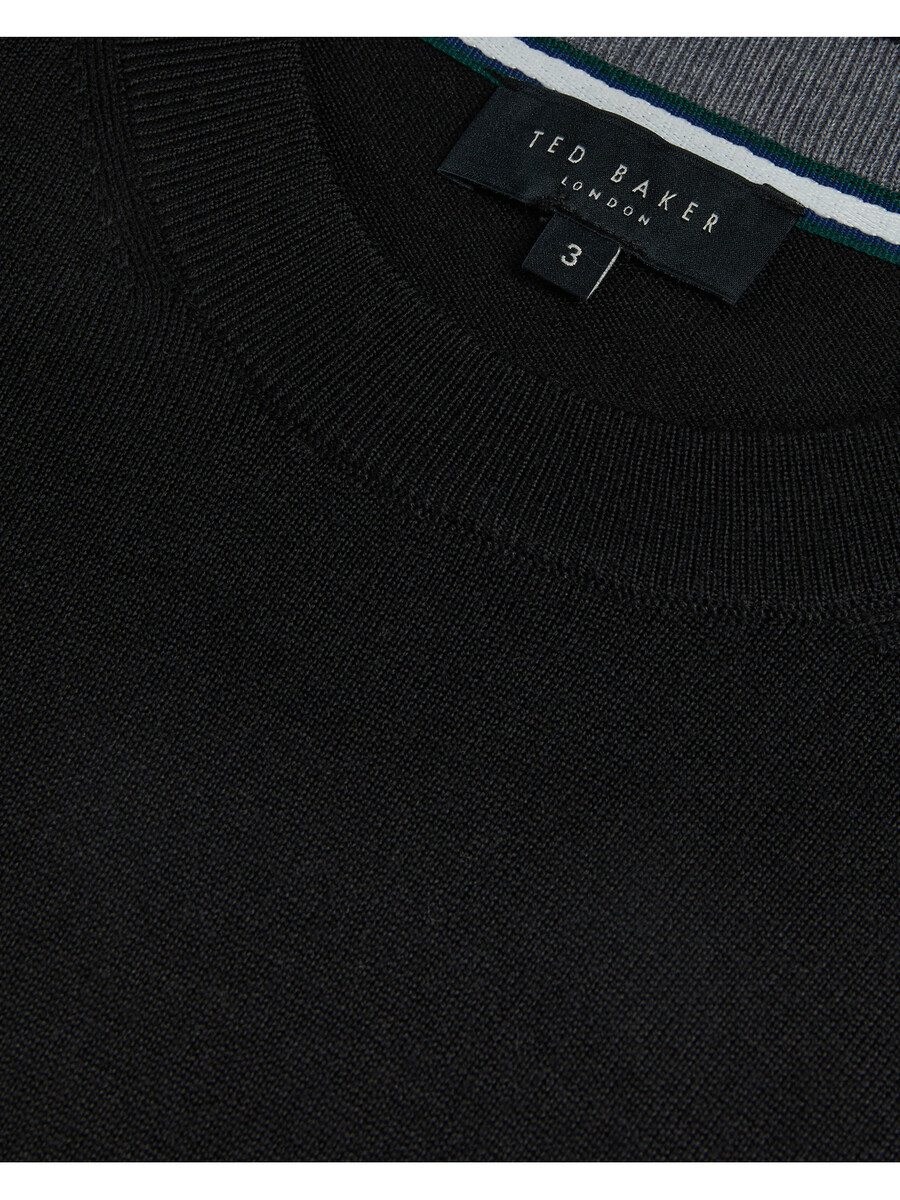 carnby - jersey de cuello redondo de pura lana