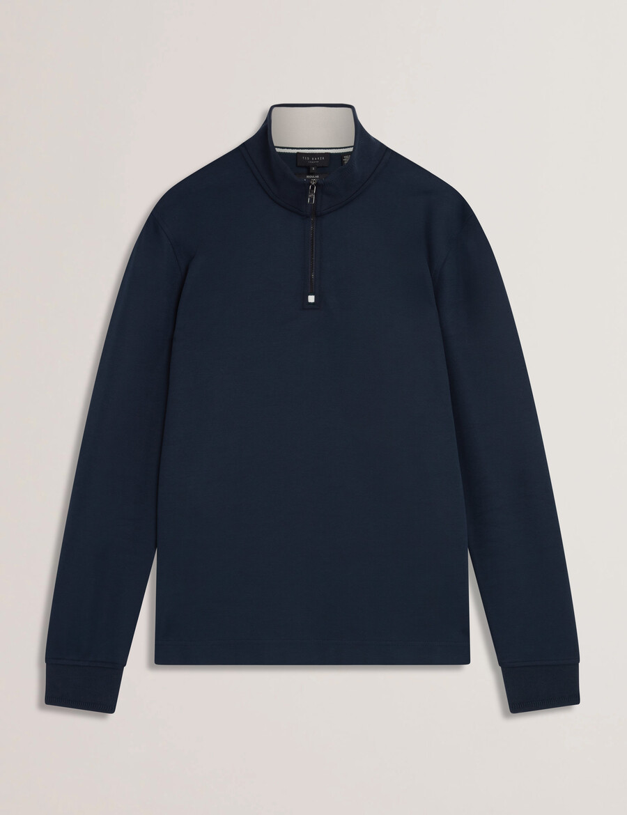 pryor - sudadera con cuello alzado y media cremallera