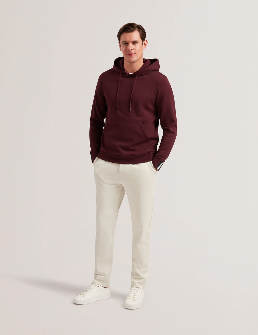 drotow - sudadera con capucha de mezcla de algodón con detalle de logotipo