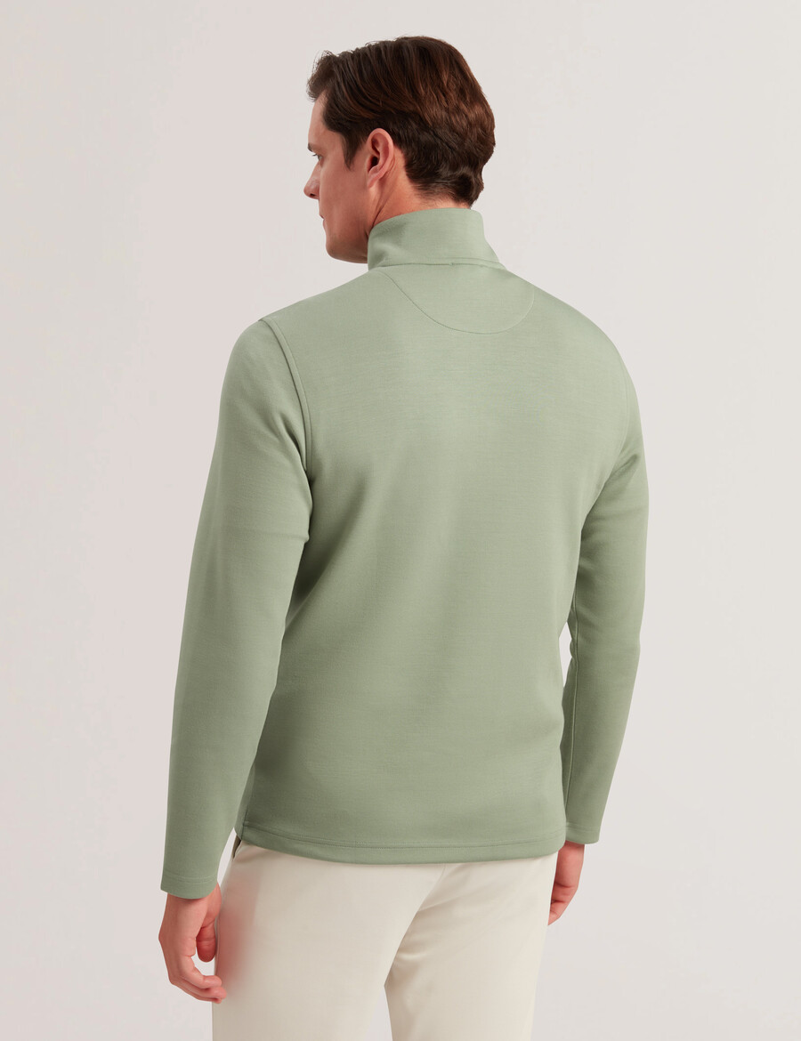 longman - sudadera con media cremallera y rayas ombré