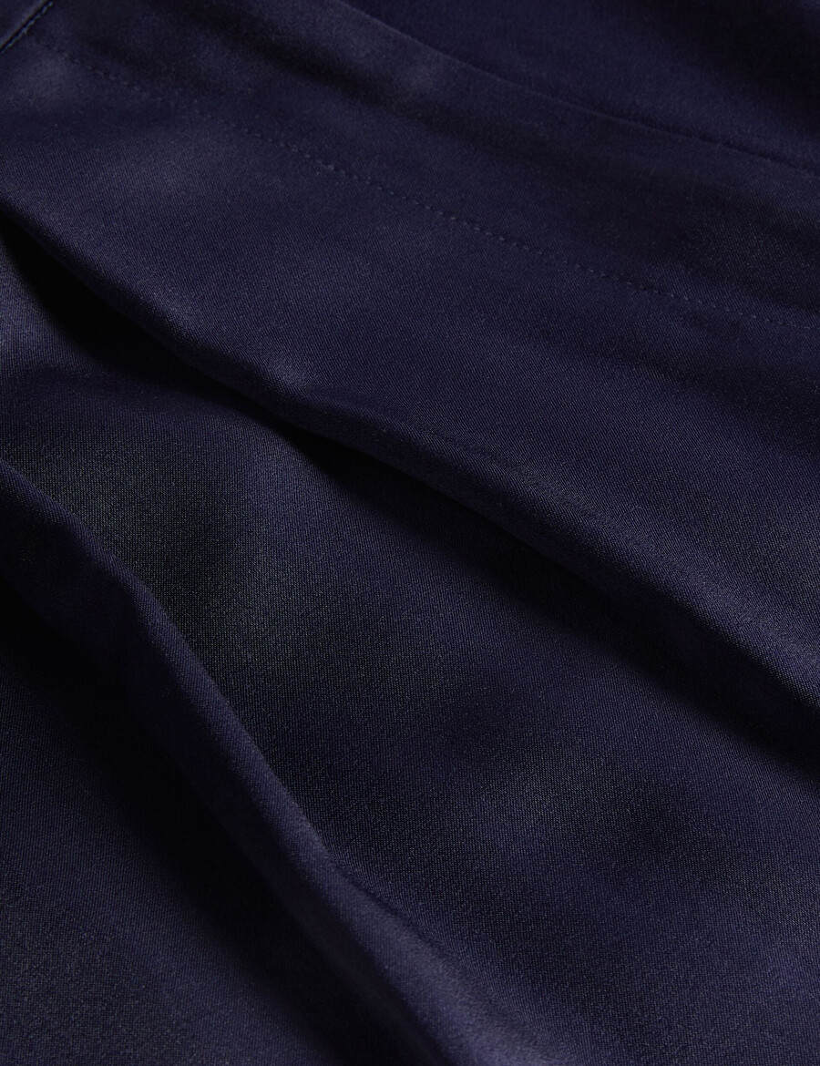 teerut - pantalones anchos de satén con largo entallado