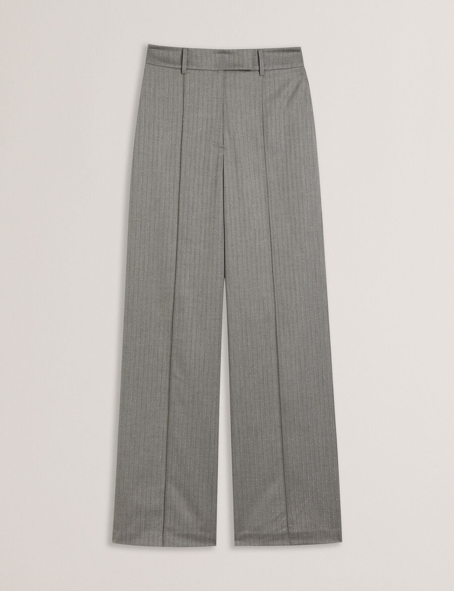 koat - pantalones anchos de sastrería con diseño de espiga