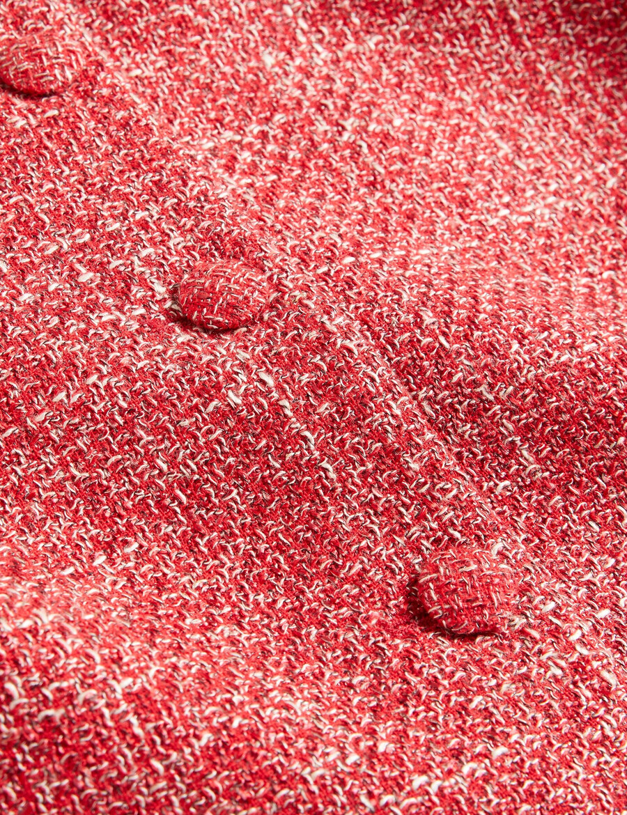 sumi - chaqueta de cuello redondo con bouclé recortada