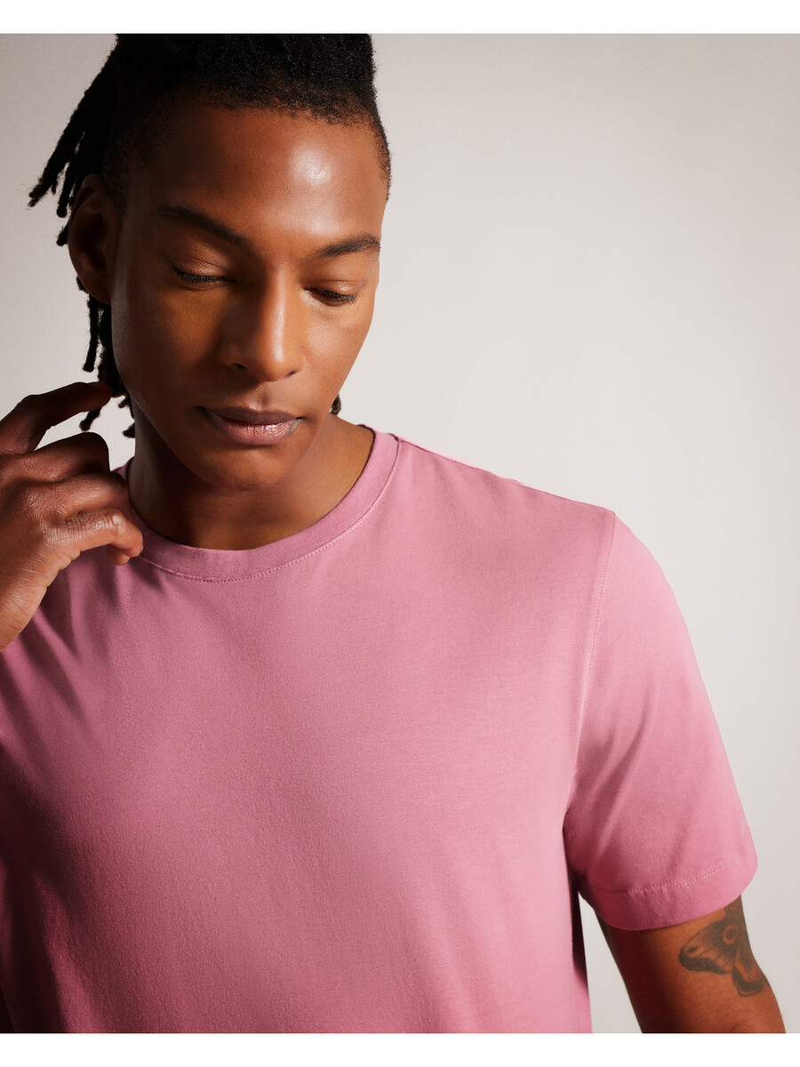 tywinn - camiseta clásica de algodón con cuello redondo