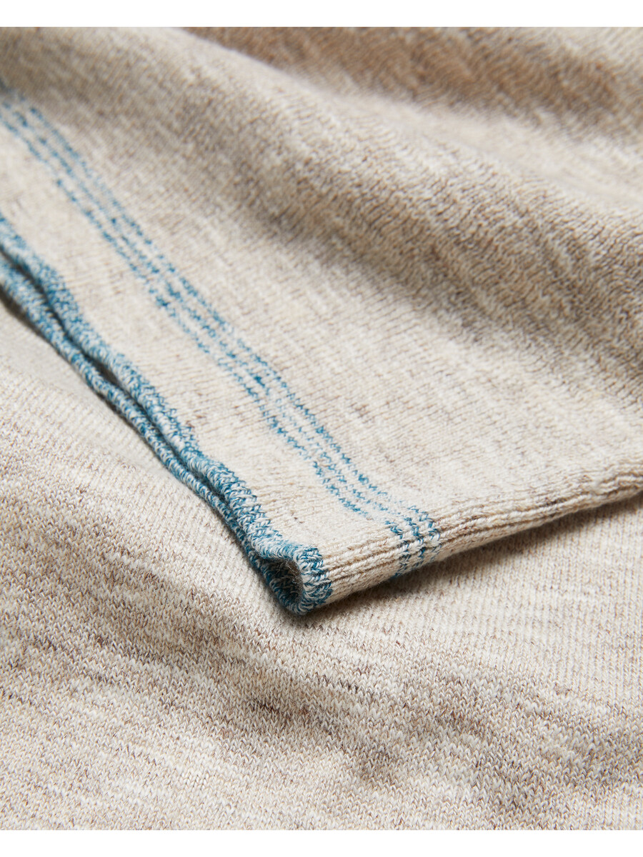 rojor - polo de manga corta con cremallera y textura en el frente