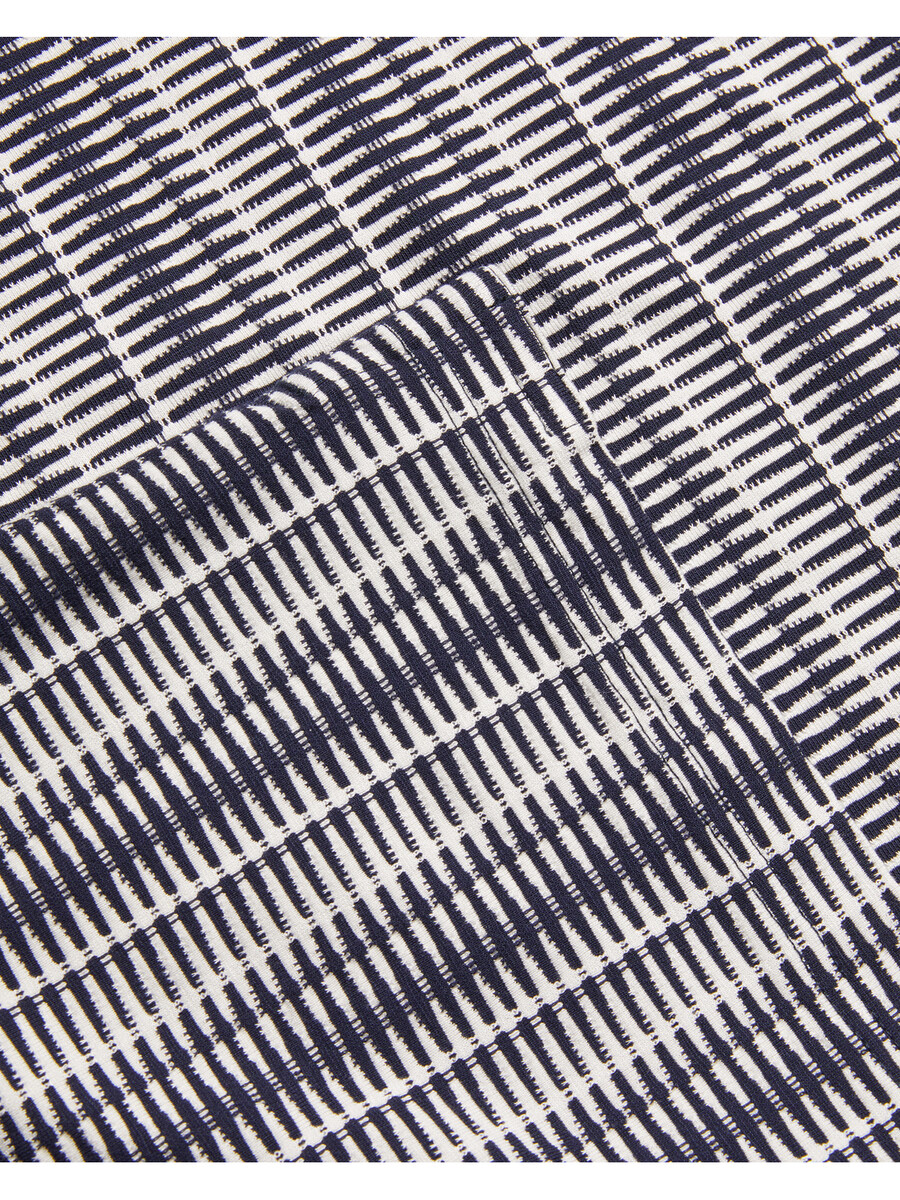 octon - polo con cuello con cremallera y rayas geométricas