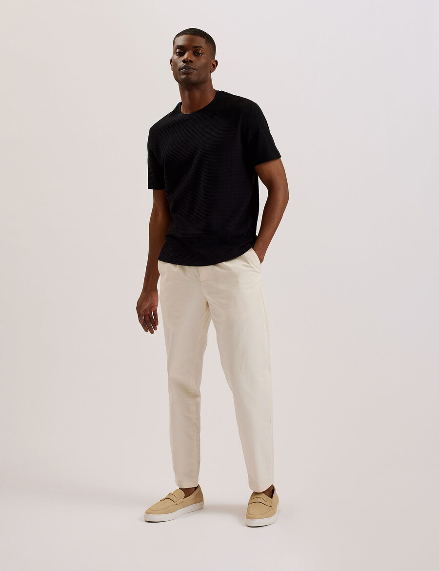 curlys - camiseta texturizada regular ss