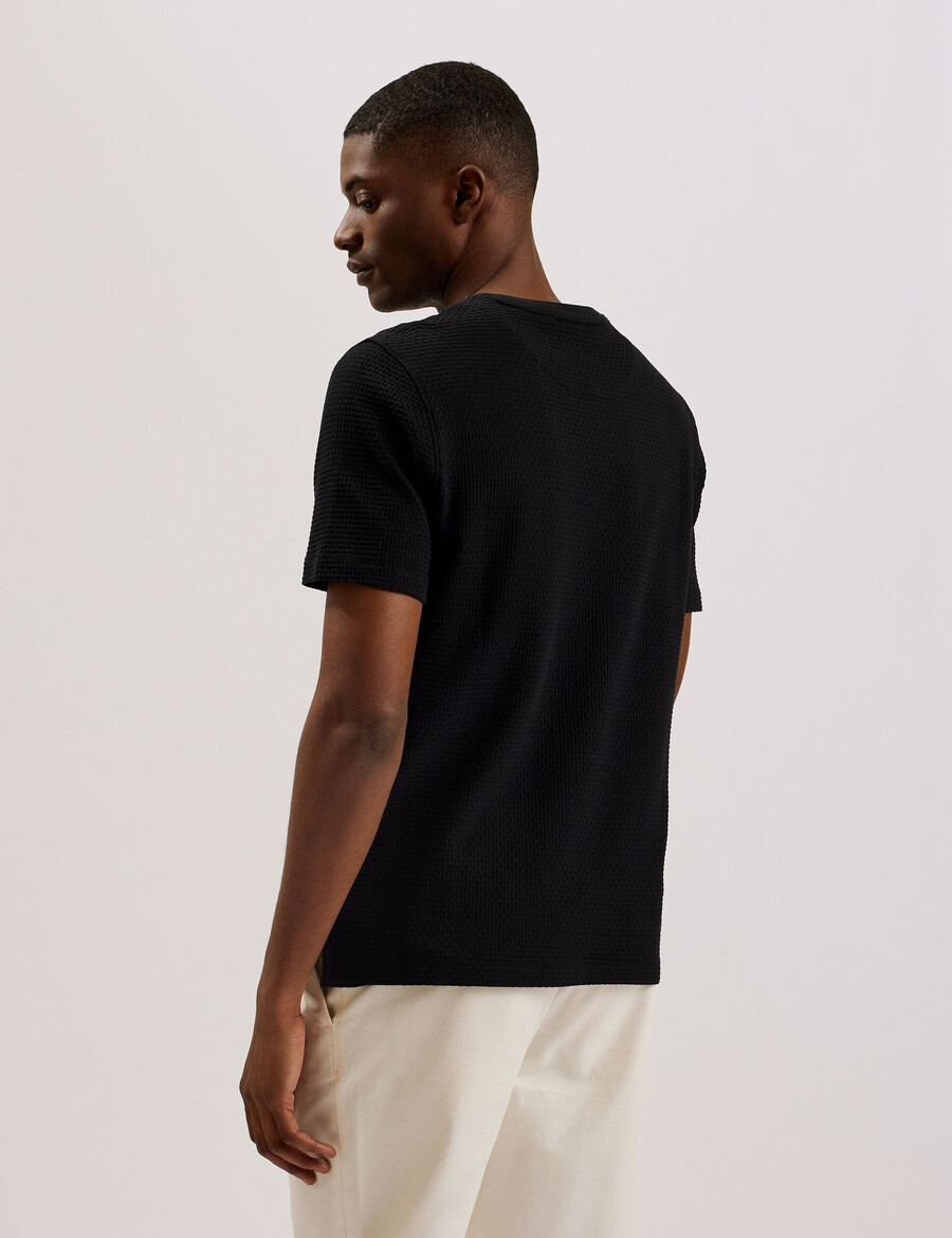 curlys - camiseta texturizada regular ss