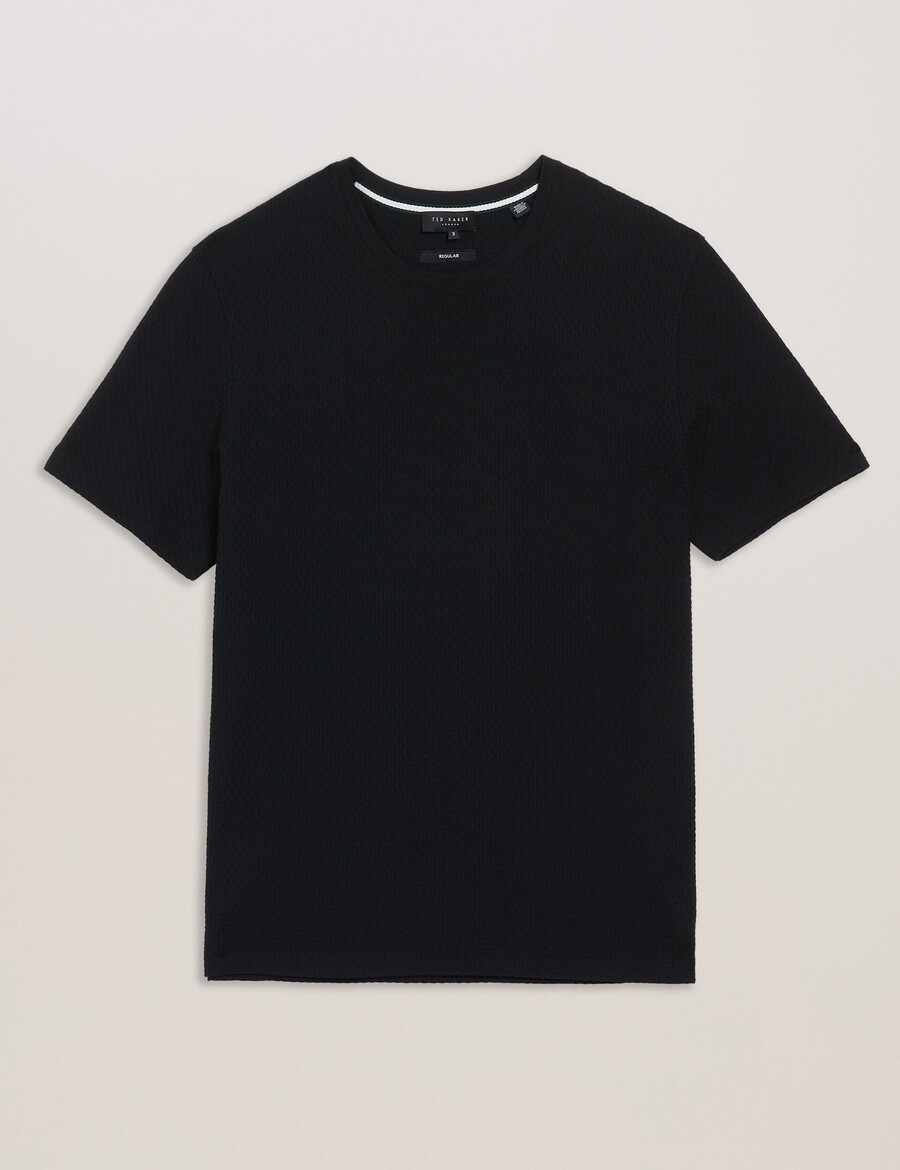 curlys - camiseta texturizada regular ss