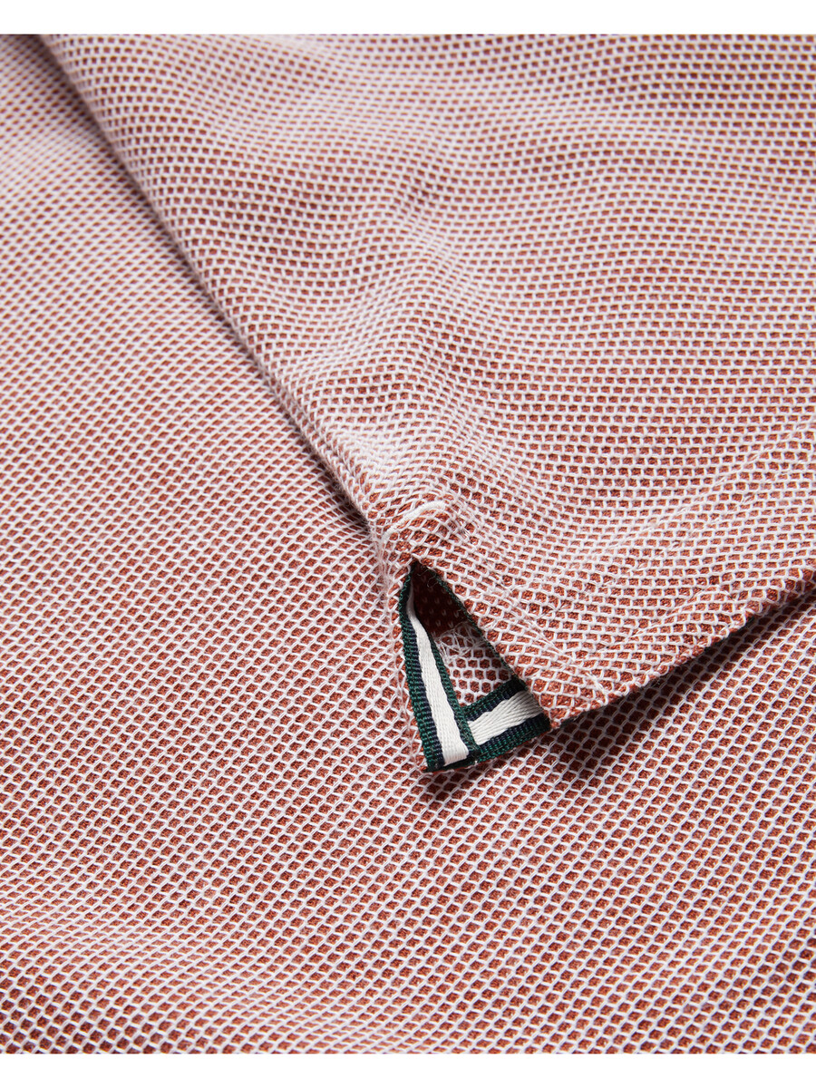 arlon - camiseta de algodón con detalle de rayas texturizadas
