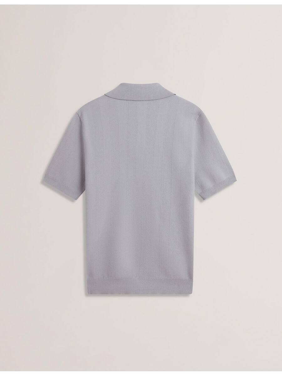 cuatro - polo ss con cremallera y espiga