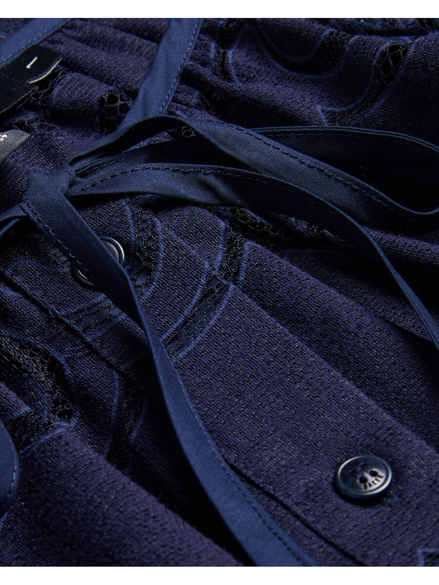 bacina - blusa de encaje con mangas globo 34