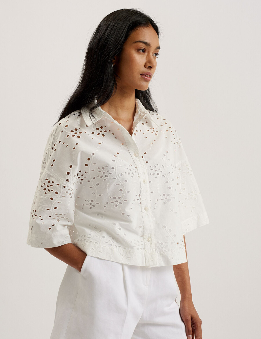 kilkis - camisa corta con bordados