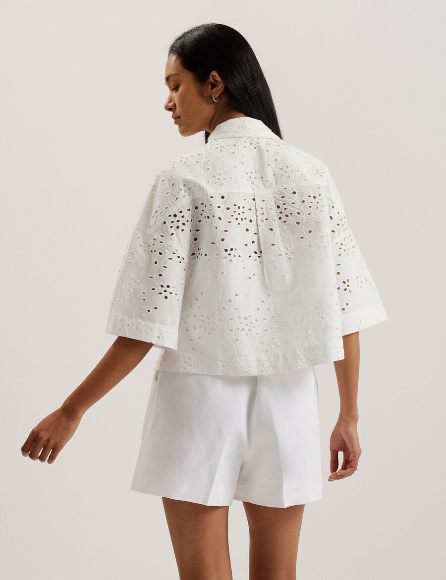 kilkis - camisa corta con bordados