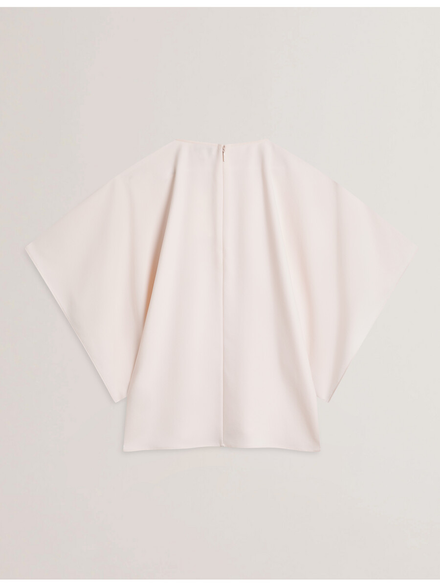 cherika - blusa tejida de manga corta con estampado de murciélago