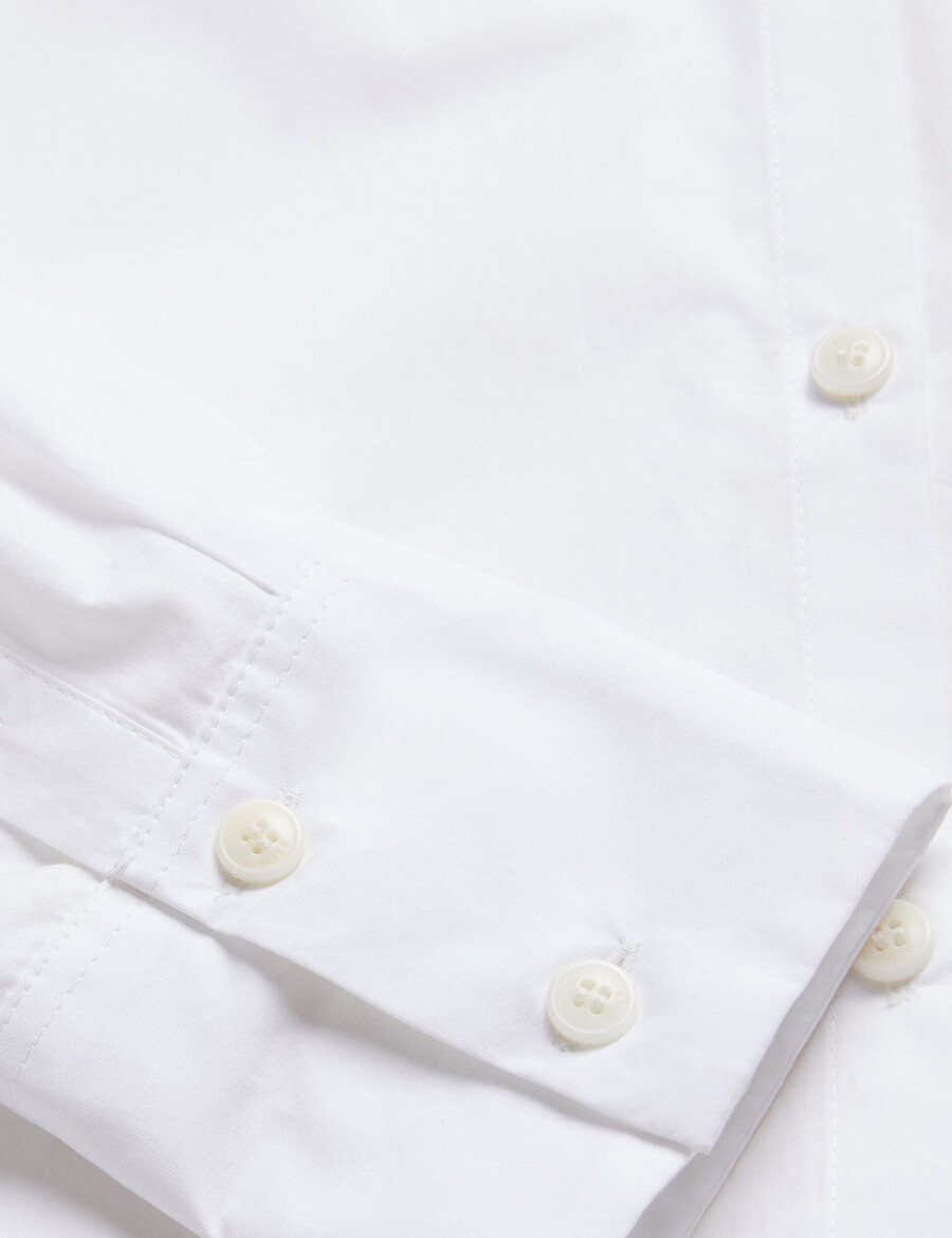allai - camisa de algodón con detalle de corpiño extragrande