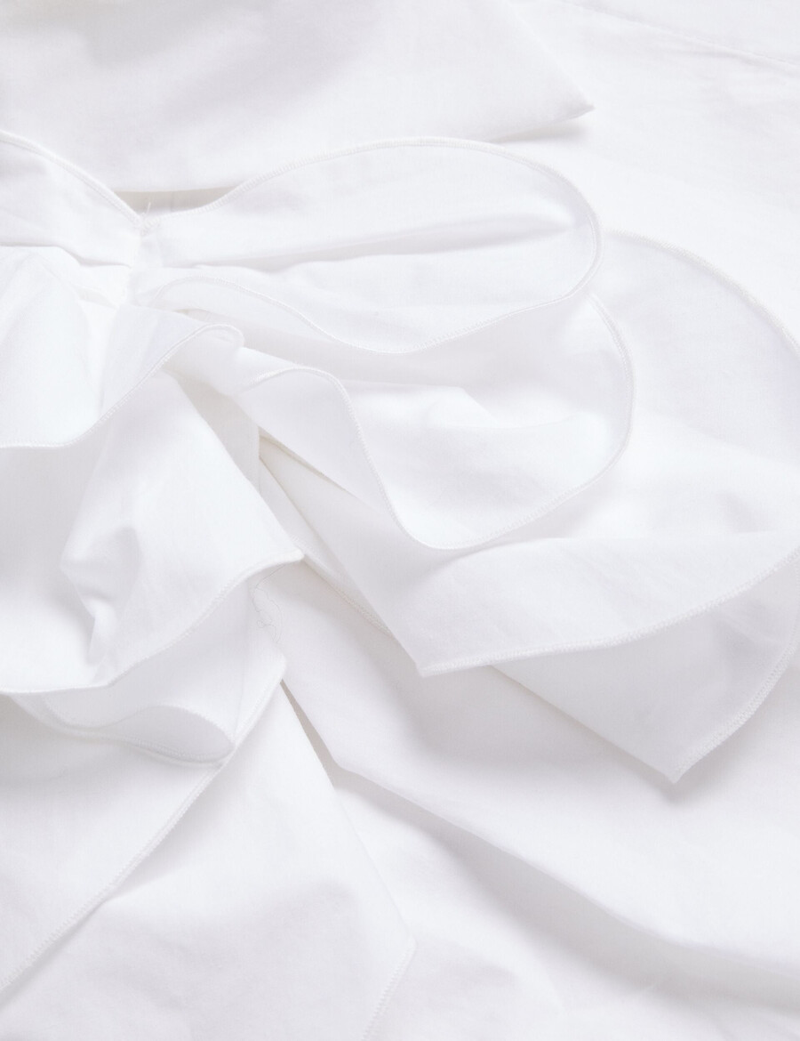 allai - camisa de algodón con detalle de corpiño extragrande